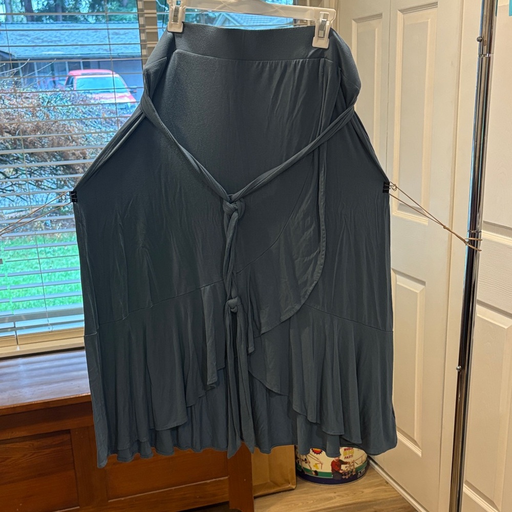 GAP Asymmetrical Blue/Green Skirt